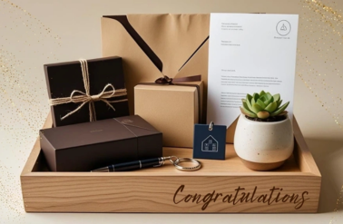 Customized gifts for real estate clients or stakeholders.