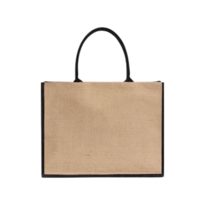 Large Jute Bag - 13.4x15.7x6 in