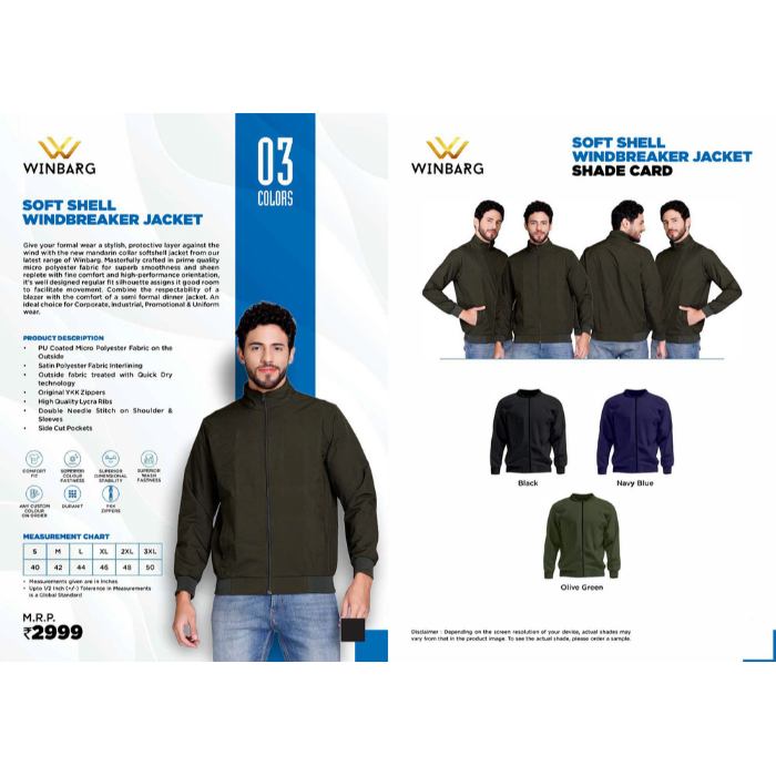 WINBARG  SOFT  SHELL Windbreaker Jacket