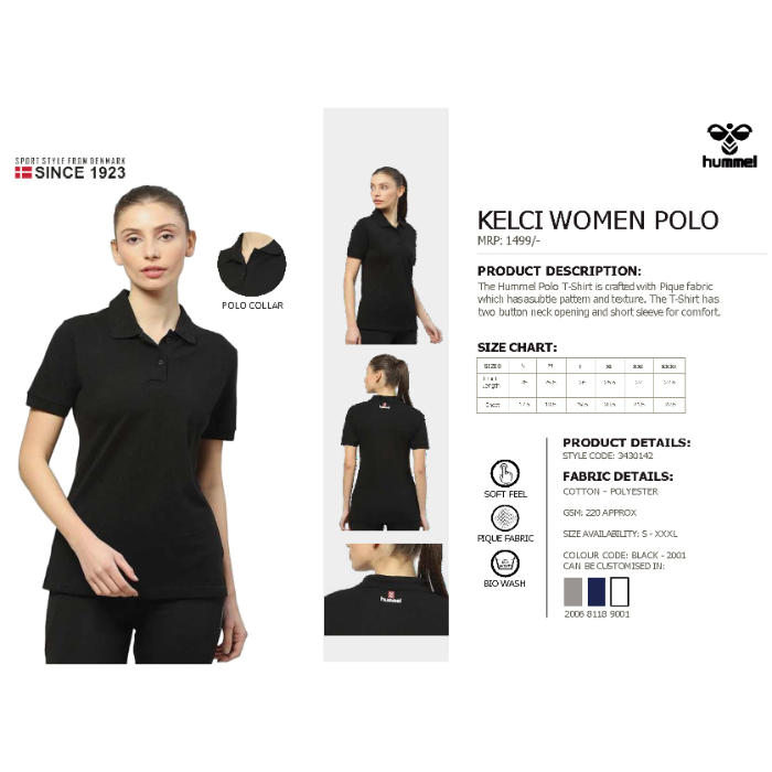 Kelci Women Polo Polycotton Tshirt
