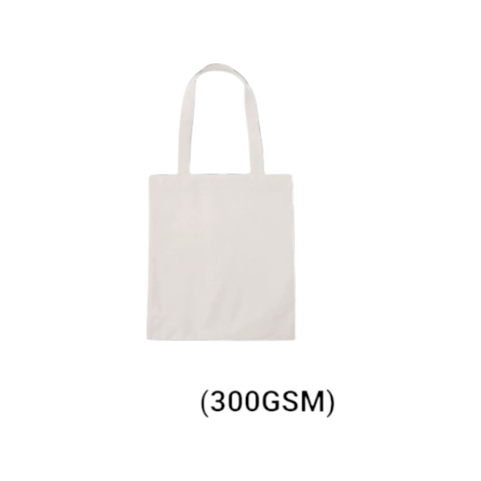 Cotton Tote Bag white 300gsm - 16x14.5 inches