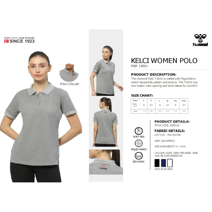 Kelci Women Polo Polycotton Tshirt