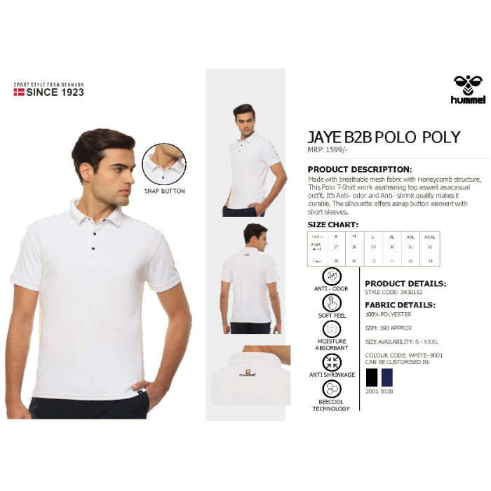 Jaye Polo Polycotton Collar Tshirt
