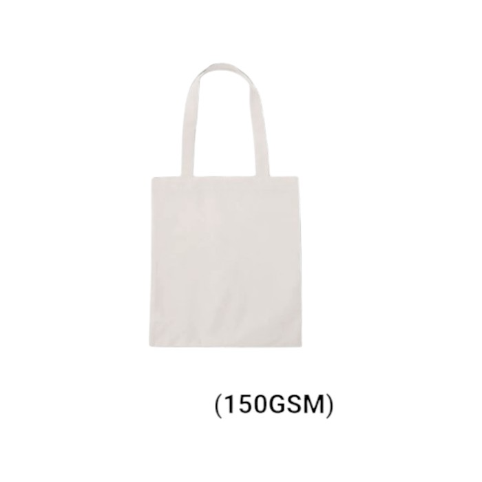 Cotton Tote Bag White 150gsm - 16x14.5 inches