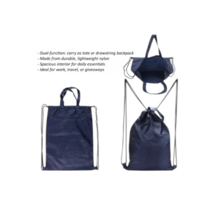 Nylon Drawstring Bag - 19x14.2 in