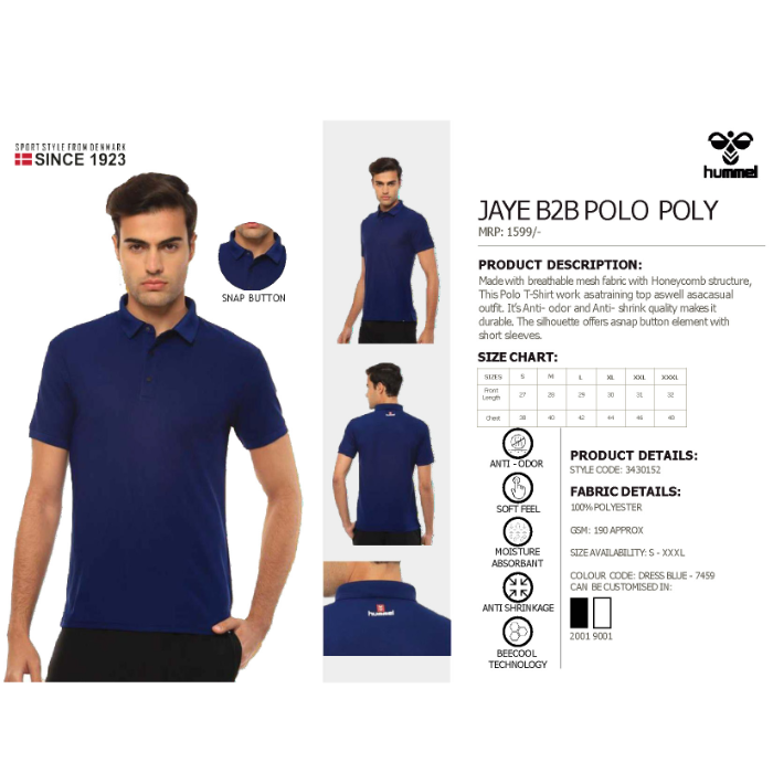 Jaye Polo Polycotton Collar Tshirt