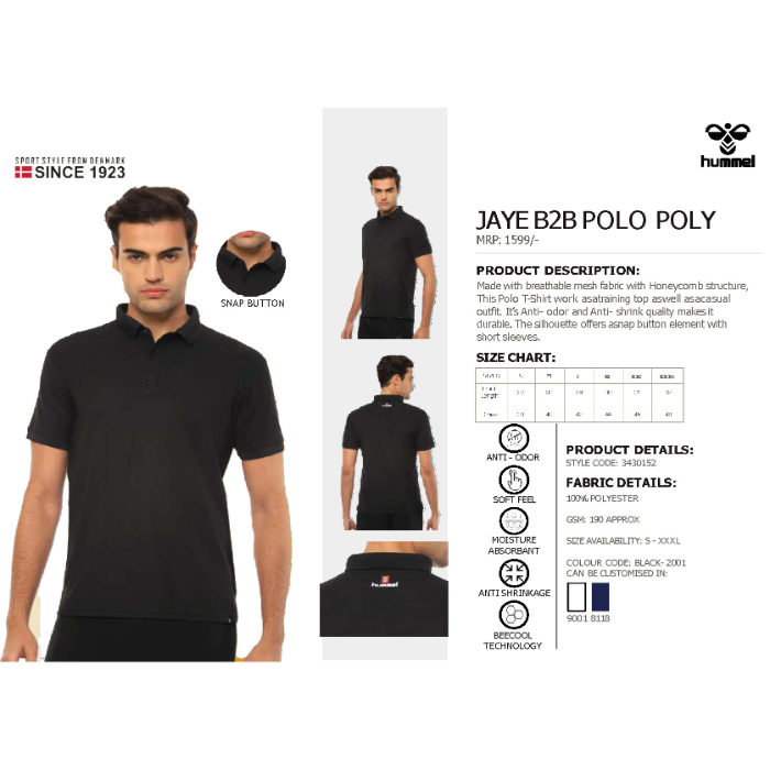 Jaye Polo Polycotton Collar Tshirt